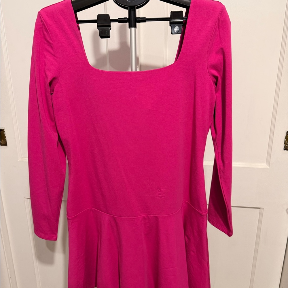 Express Fuchsia Long Sleeve Dress